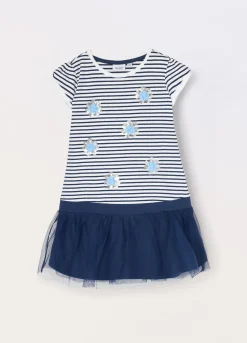 Blukids Vestito in jersey di cotone stretch bambina- Vestiti