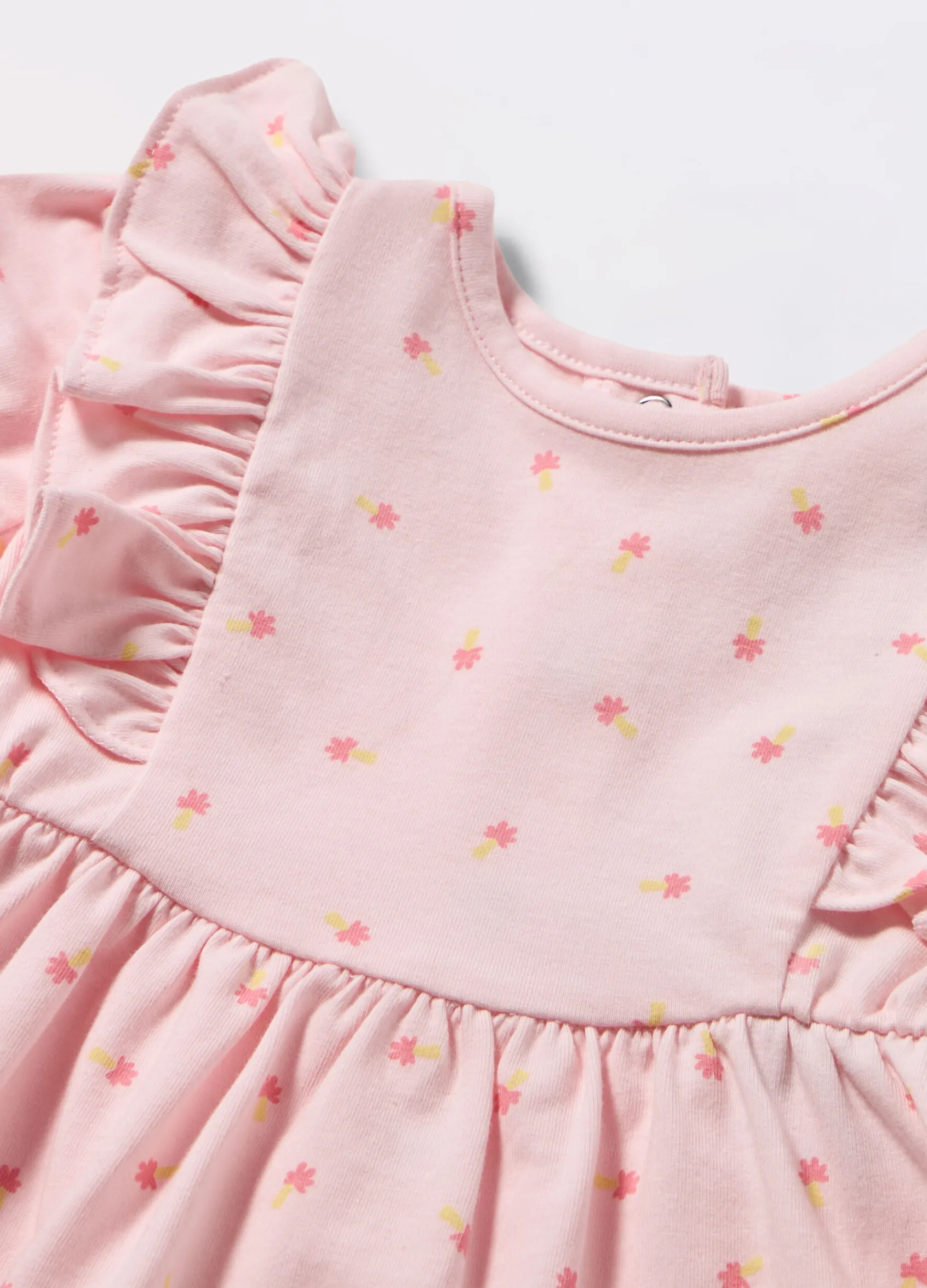 Blukids Vestito in jersey di cotone stretch neonata- Vestitini