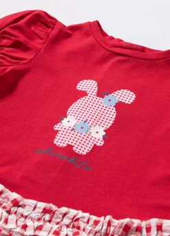 Blukids Vestito in jersey di cotone stretch neonata- Vestitini