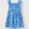 Blukids Vestito in misto lino bambina- Vestiti