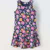 Blukids Vestito in puro cotone con stampa bambina- Vestiti