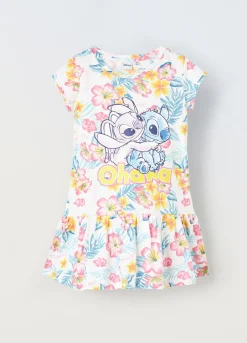 Blukids Vestito in puro cotone con stampa bambina- Vestiti
