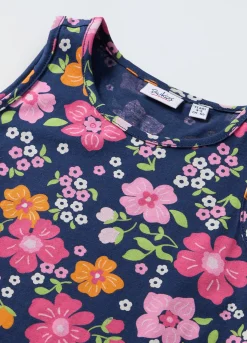 Blukids Vestito in puro cotone con stampa bambina- Vestiti