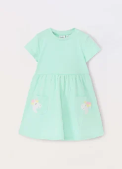 Blukids Vestito in puro cotone neonata- Vestitini