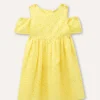 Blukids Vestito in puro cotone sangallo bambina- Vestiti