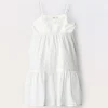 Blukids Vestito in puro cotone sangallo ragazza- Vestiti