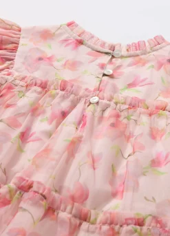 Blukids Vestito in tulle a balze bambina- Vestiti
