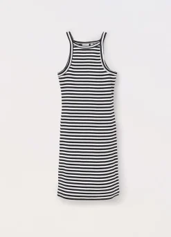 Blukids Vestito smanicato a righe ragazza- Vestiti