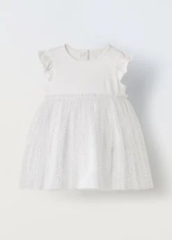 Blukids Vestito smanicato con gonna in tulle neonata- Vestitini