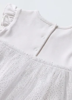 Blukids Vestito smanicato con gonna in tulle neonata- Vestitini
