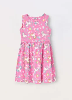 Blukids Vestito smanicato in jersey di cotone stretch bambina- Vestiti