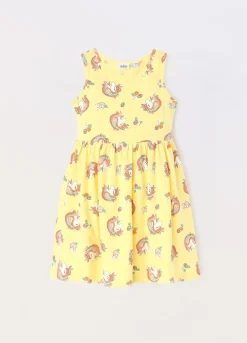 Blukids Vestito smanicato in jersey di puro cotone bambina- Vestiti